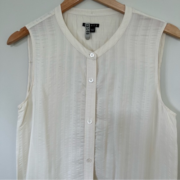 THEORY size 6 cream dress or tunic with pockets - Picture 5 of 6